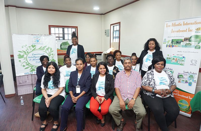 Some of the participants with the foundation officials and facilitators pose for a group photo