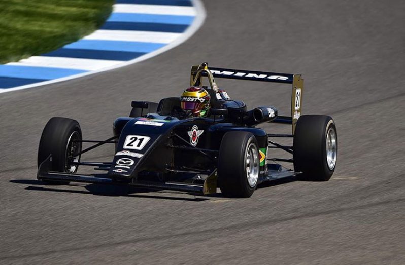 Calvin Ming in the Pabst USF2000 machine.
