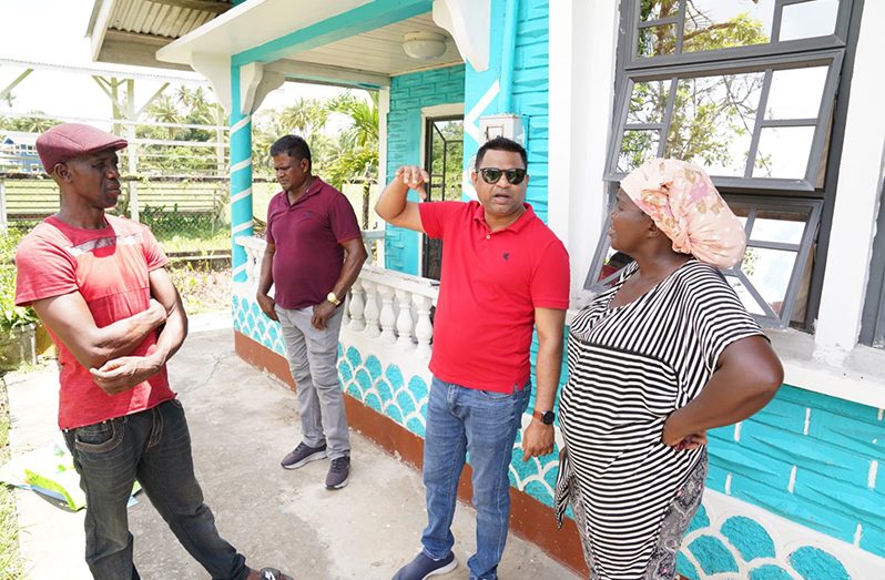 Minister Deodat Indar met with residents of Wakenaam Island