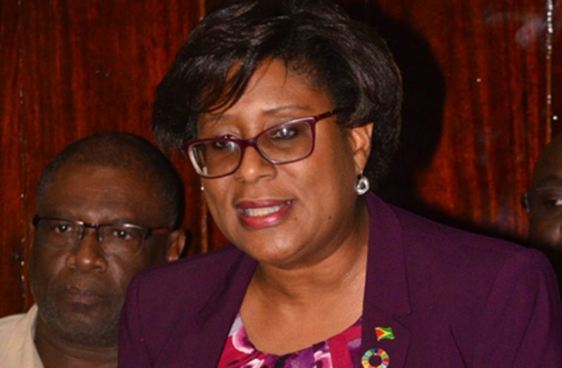 Minister of Public Telecommunications  Cathy Hughes (Adrian Narine photo)