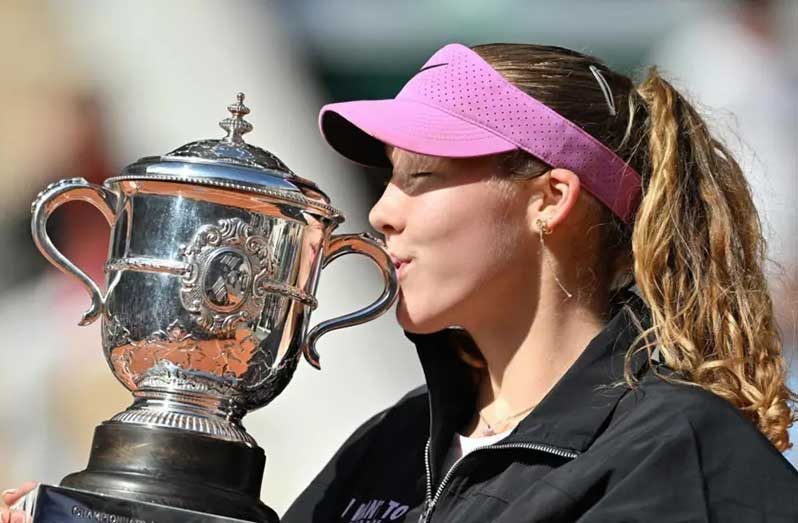 Mirra Andreeva is the first teenager to win the Roland Garros women's singles title since Iga Swiatek in 2020