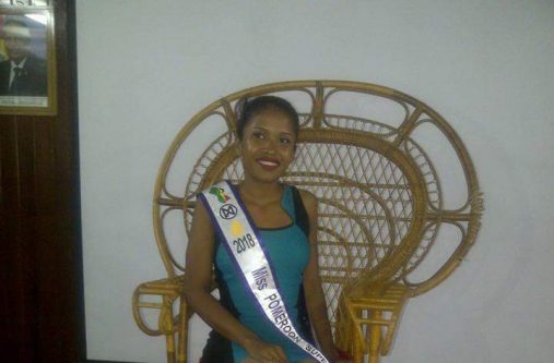 Miss Andrea Marslow, during her visit to Region Two (Pomeroon-Supenaam).