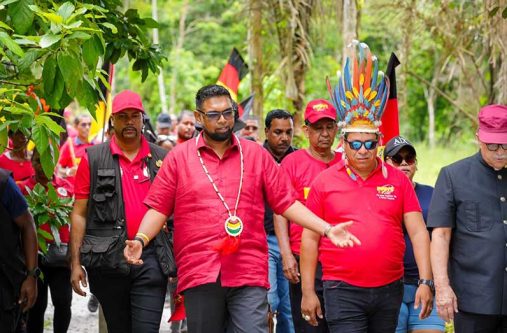 President, Dr Irfaan Ali underscored his government’s unwavering commitment to fostering development within the Indigenous community of Santa Mission and surrounding areas, during an engagement with residents of the Region Three community, on Tuesday