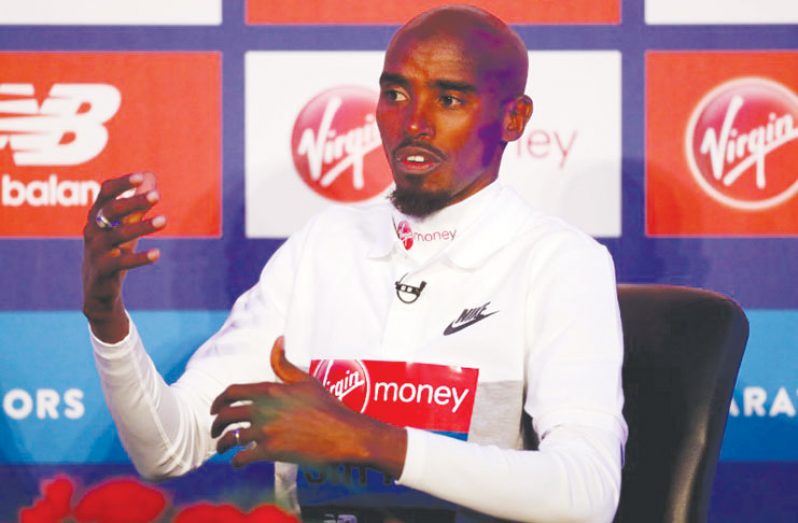 Great Britain's Mo Farah during the press conference at The Tower Hotel, London.   (Action Images via Reuters/Matthew Childs/File photo)