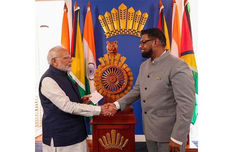 Hon. Prime Minister of India, Shri Narendra Modi, has congratulated H.E. Dr. Mohamed Irfaan Ali on the resounding success in the recently held General & Regional Elections