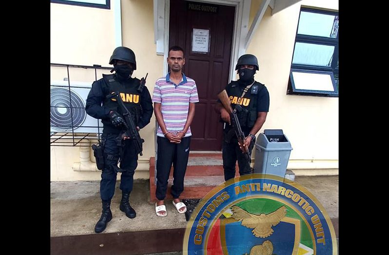 Alleged drug trafficker, Andrew Morgan, at court on Wednesday