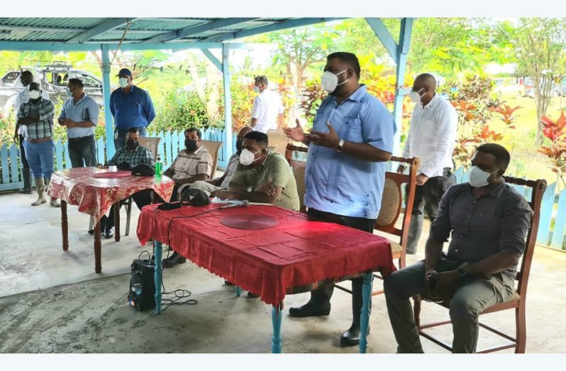 President Ali engages flood-affected residents of Mortice, Mahaicony, Branch Road