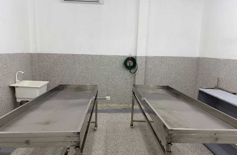 Mortuary at the West Demerara Regional Hospital