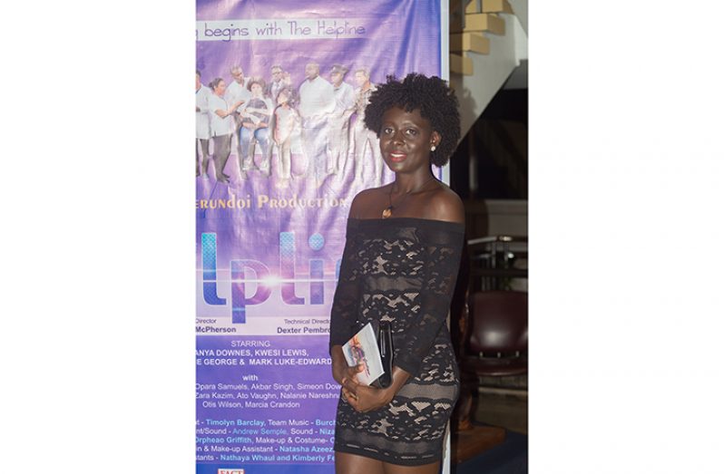 Mosa Telford, writer of the script for “The Helpline”, the new Guyanese television series aimed at combating suicide and other social ills