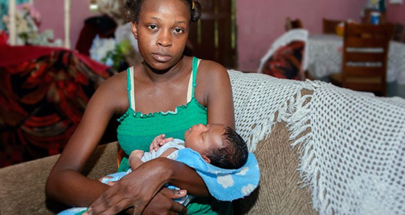Nyesha Hamilton and her son Ricardo Hamilton, the injured infant