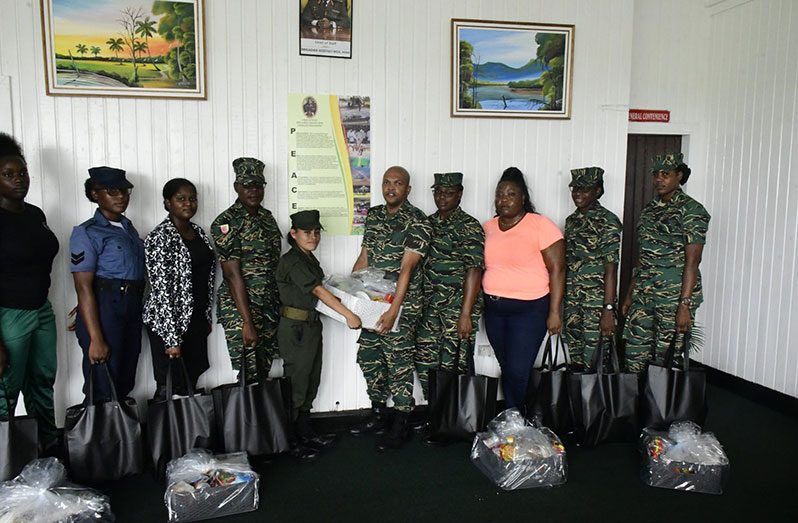 Some of the GDF mothers who received hampers