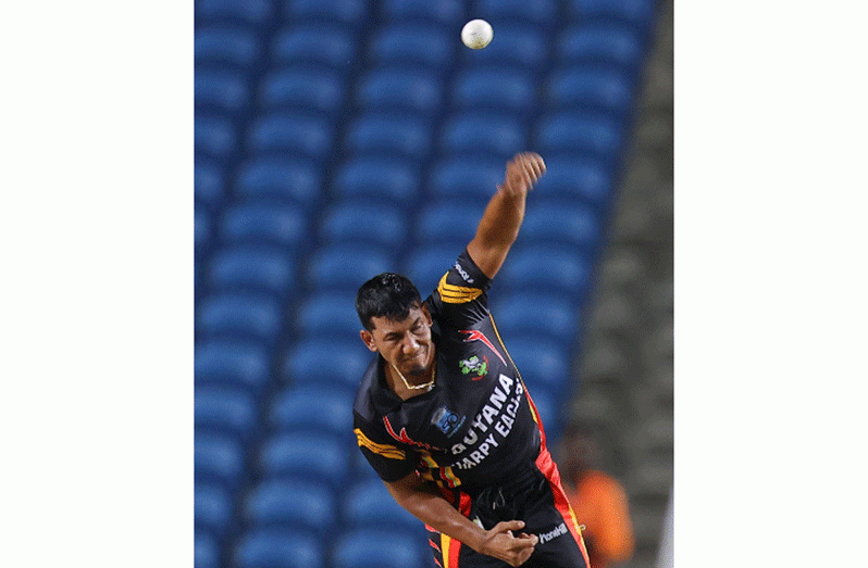 Left-arm spinner Gudakesh Motie bagged 5 for 17
