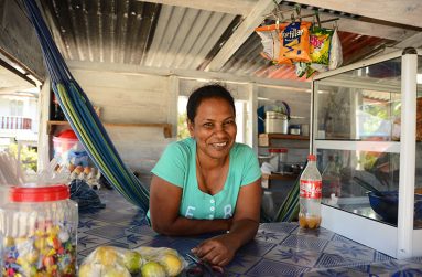 Ms. Debbie, the Hubu landing snackette owner (Photo by Samuel Maughn)