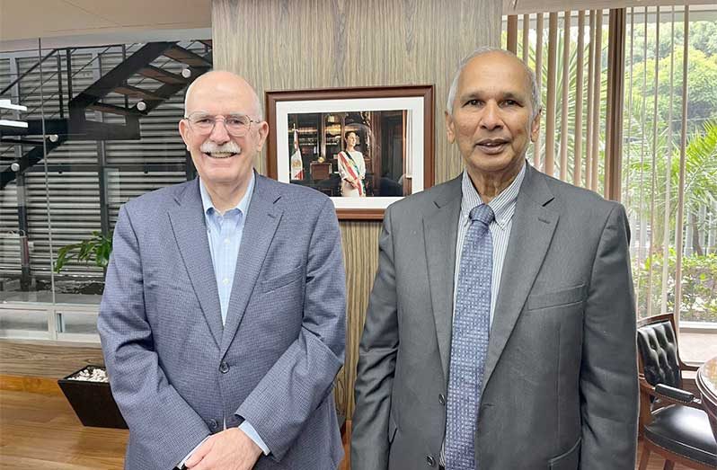 Nominee for Director General of the Inter-American Institute for Cooperation on Agriculture (IICA), Dr. Muhammad Ibrahim, met with Mexico’s Secretary of Agriculture, Julio Berdegué, on Wednesday