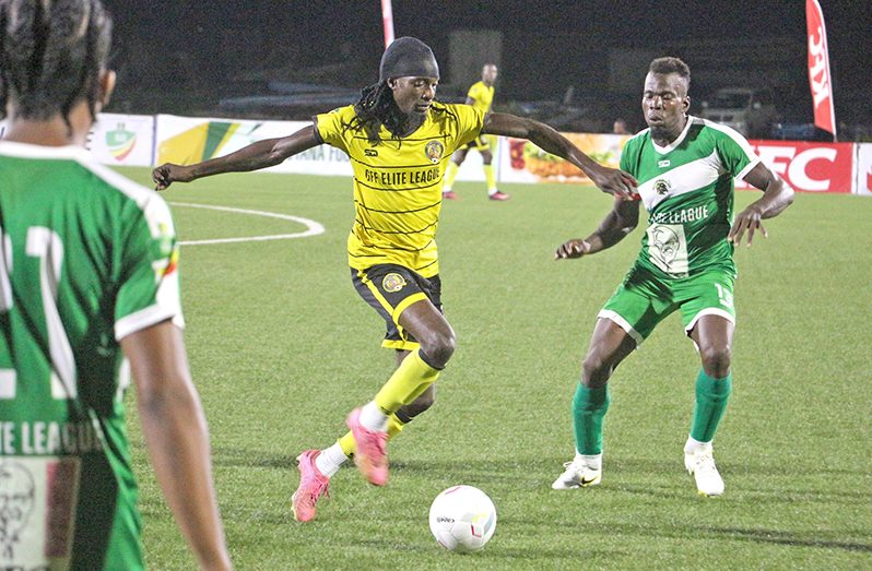 Western Tigers Andrew Murray Jr going for goal against Den Amstel.