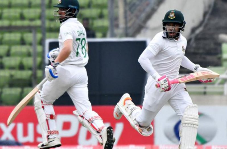 Mushfiqur  Rahim (right) is Bangladesh's record Test run scorer with 5667 runs.