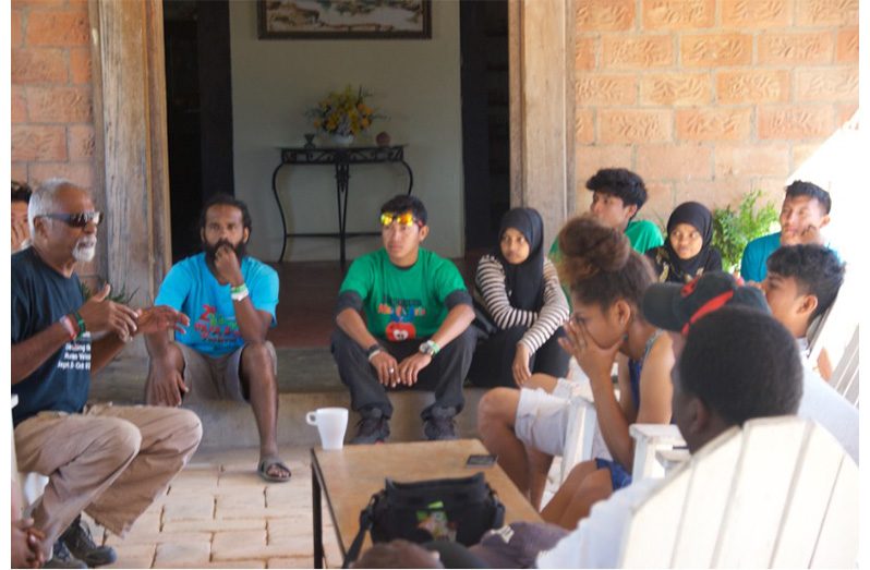 Co-Founder & Festival Director, Dr. Bob Ramdhanie (far left) with volunteers
