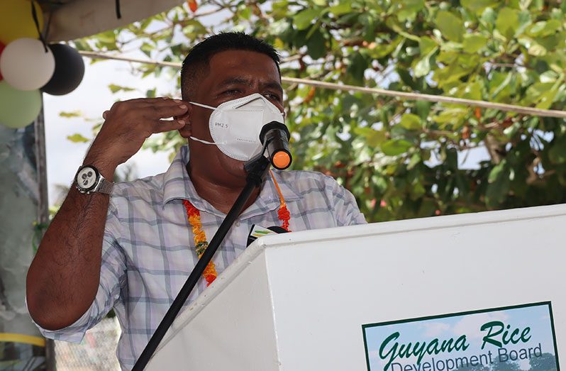 Agriculture Minister Zulfikar Mustapha while delivering remarks at the launch of the GRDB16 back in October 2020