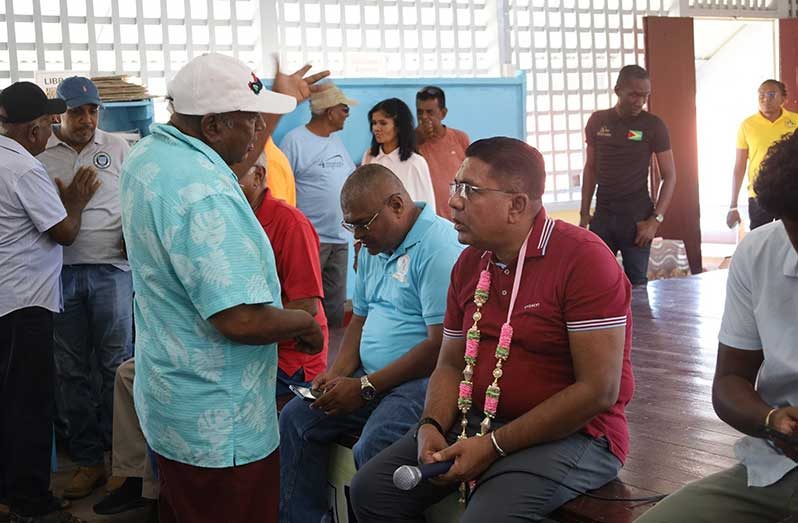 Agriculture Minister Zulfikar Mustapha engages rice farmers in Region Six