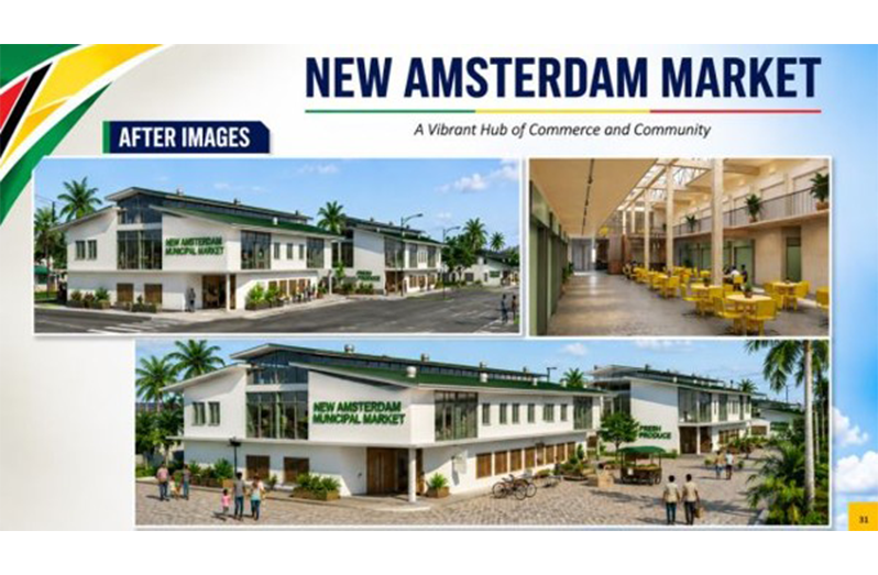 The proposed municipal market in New Amsterdam