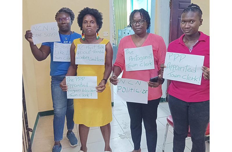Earlier Thursday, NCN's Linden Manager, Reycia Nedd, and Technical Supervisor, Delroy Dash, were prevented from carrying out their media duties as they were harassed by activists of the political Opposition led by a known PNC mobiliser