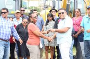 As part of the government’s efforts to empower local government authorities across the country, Agriculture Minister Zulfikar Mustapha handed over four mini-excavators to four NDCs on the East Coast of Demerara