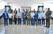 President Ali (at the front row centre) along with several cabinet members and other officials at the launch of the National Defence Institute (NDI) (Office of the President photo)