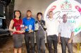 The Youth Commonwealth 4x400m Mixed Relay Team received the Team of the Year award, celebrating their collective effort and success. Coach of the Year, Mark Scott, is far right