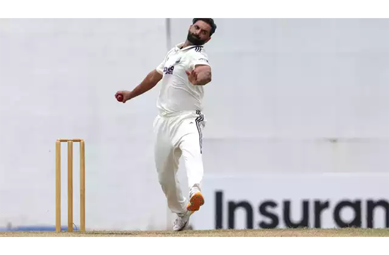 Auqib Nabi picked up three wickets in the second innings