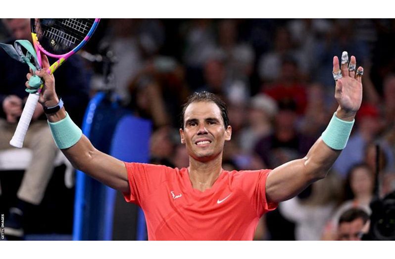 Rafael Nadal's previous singles match was a second-round loss at the Australian Open on 18 January 2023.