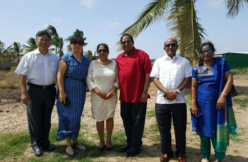 Prime Minister Moses Nagamootoo and Mrs Nagamootoo were joined by their daughter, Angela Nagamootoo-Joseph; China’s Ambassador Cui Jianchun and Indian High Commissioner H.E. V. Mahalingam