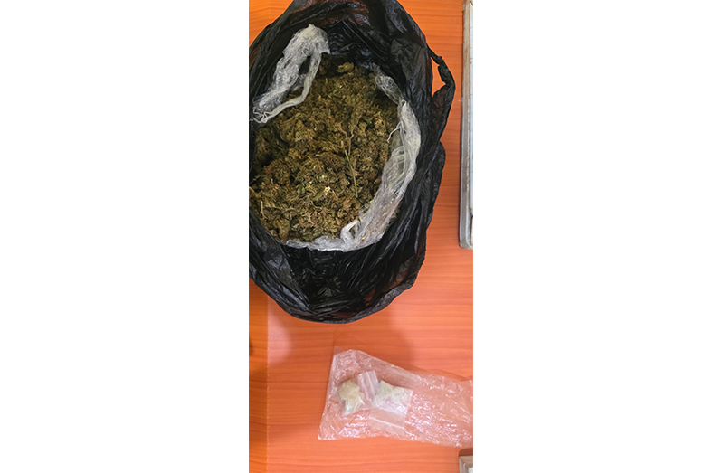 The suspected narcotics uncovered by the police