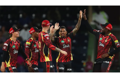 Sunil Narine turned up as he often does in T20s - especially in the CPL - and produced a bowling performance for the ages with incredulous figures of 4-1-7-3 to demolish St Kitts and Nevis Patriots in Kingstown (PHOTO: CPL T20)