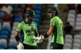 Hasan Nawaz and Hussain Talat put up an unbroken century stand • (Randy Brooks/AFP via Getty Images)