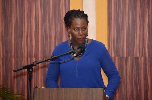Head of the DoE, Ms. Ndibi Schwiers