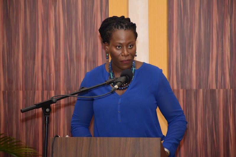 Head of the DoE, Ms. Ndibi Schwiers