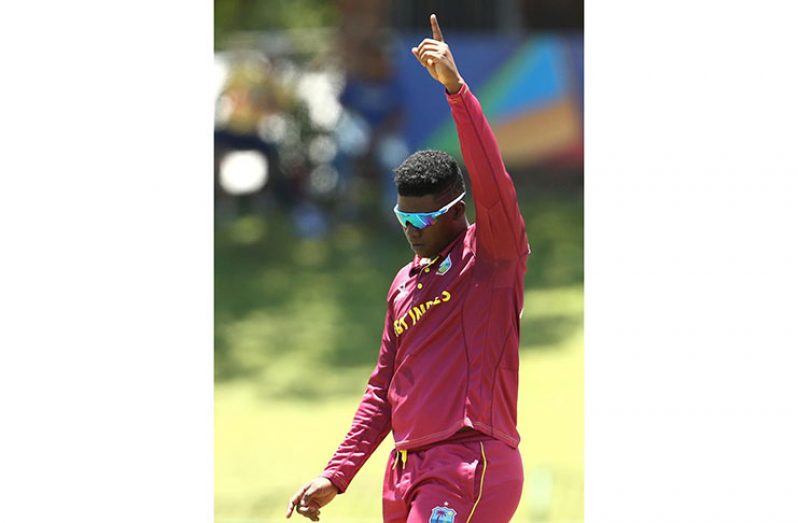 West Indies U-19 spinner Ashmead Nedd