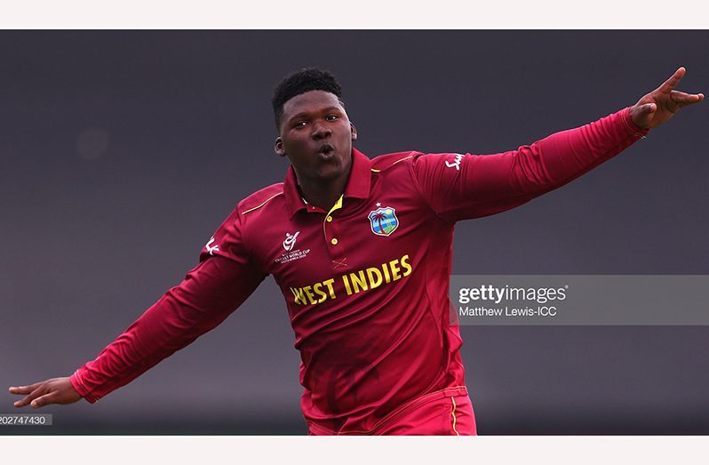 Ashmead Nedd (Photo by Matthew Lewis-ICC/ICC via Getty Images