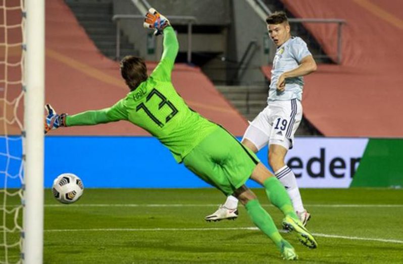 Kevin Nisbet scored within a few minutes of coming on to put Scotland back in front.