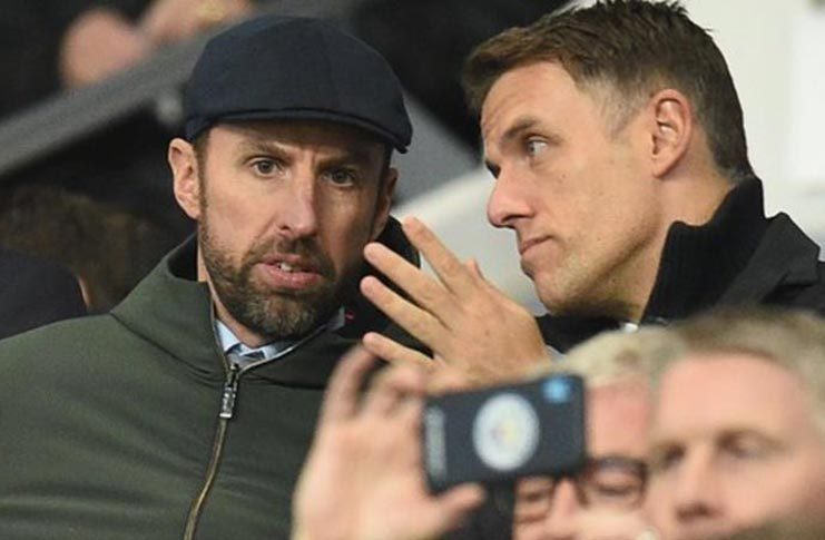 Southgate and Neville were England team-mates during their playing careers.