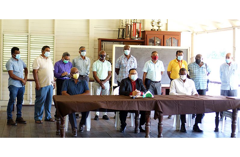The new executive members of
the Demerara Cricket Board