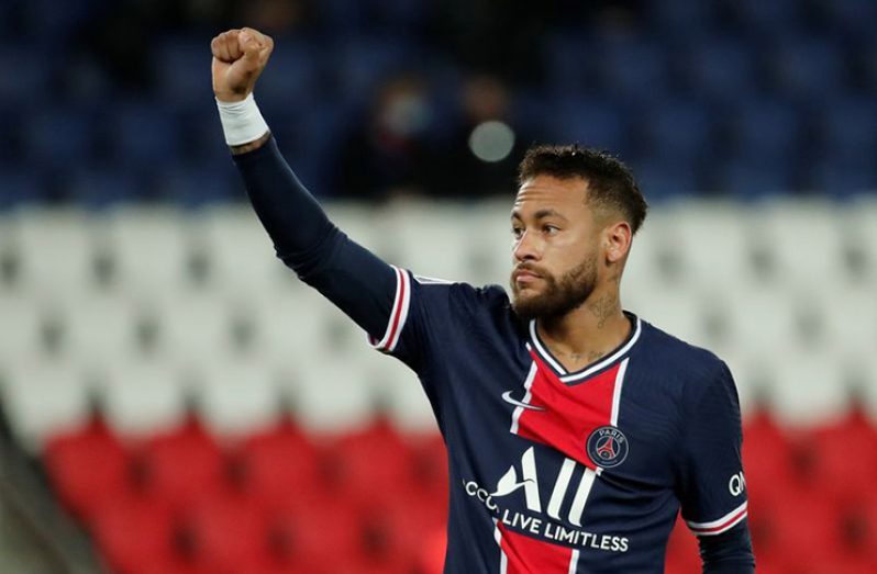 Neymar scored his first two goals of the season.