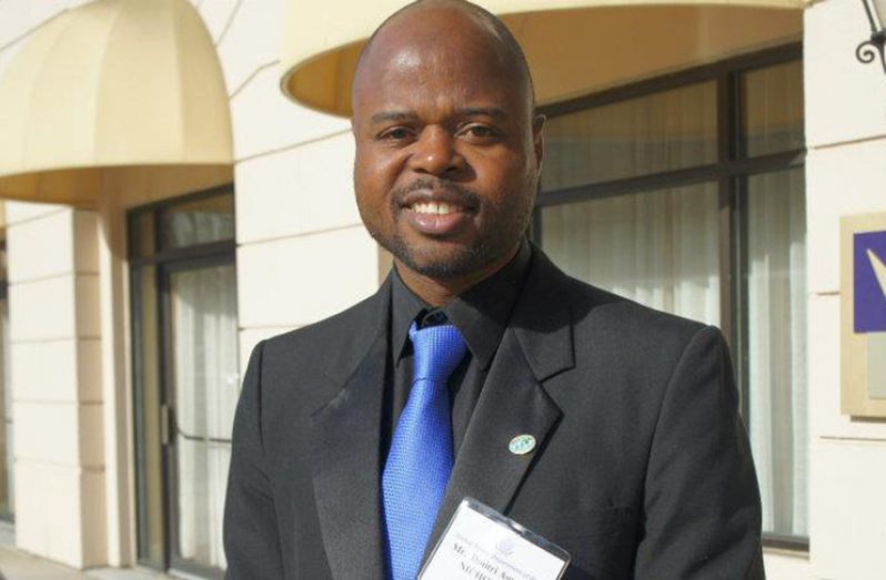 Executive Director of Youth Challenge Guyana Dmitri Nicholson