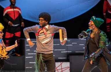 ‘GT Boy’ Nickose Layne (centre) during the Ti-Jean and Brothers production in Trinidad and Tobago