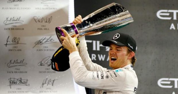 Mercedes' Nico Rosberg celebrates after winning the raceMandatory Credit: Action Images / Hoch Zwei