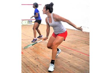 Former Caribbean Squash Queen and double World Masters Champion Nicolette Fernandes