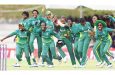 Nigeria stunned New Zealand for its maiden win  •  (ICC via Getty Images)