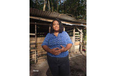 Female farmer, Nikita Williams