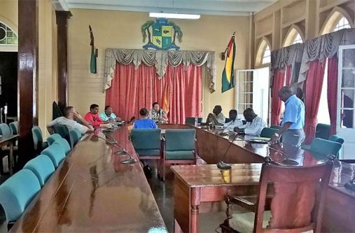 No-Show Bumper to Bumper Services Representative, Raymond Rahim, speaks before Mayor Patricia Chase-Green and other City Council officers