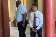 Noah Beaton was taken into police custody at the Georgetown Magistrates’ Courts after his court appearance